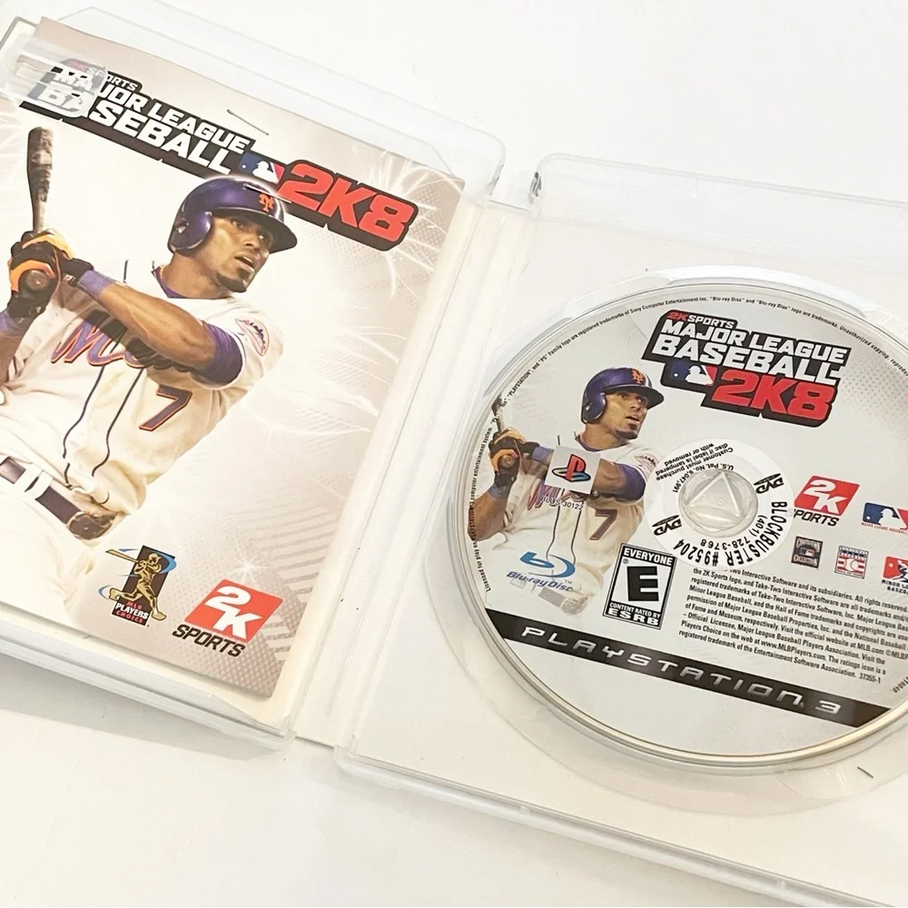 Playstation‎ 3 PS3 Major League Baseball 2K8 Video Game Electronic